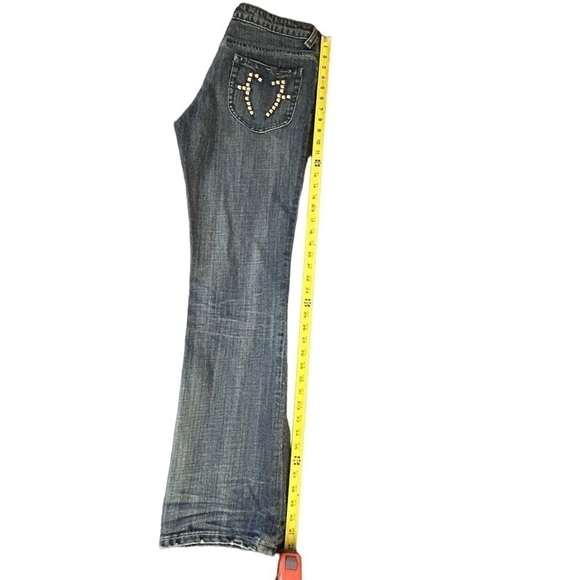 Seven7 Stud Double 7 Bootcut Women's Jean Bonanza Blue ~ NWT ~ Size: 32 - Picture 9 of 14